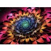 Abstrakt psychedelická květina červená shutterstock 566664391