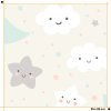 Dětská vzorovaná tapeta hvězdy s měsíčky 20x20