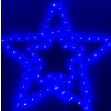 Vánoční LED dekorace - Hvězda 54 cm (BLIKAJÍCÍ) (Barva Svítí modře/bliká modře)