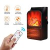 kk moon electric heater fan 900w space heater fireplace flame heater