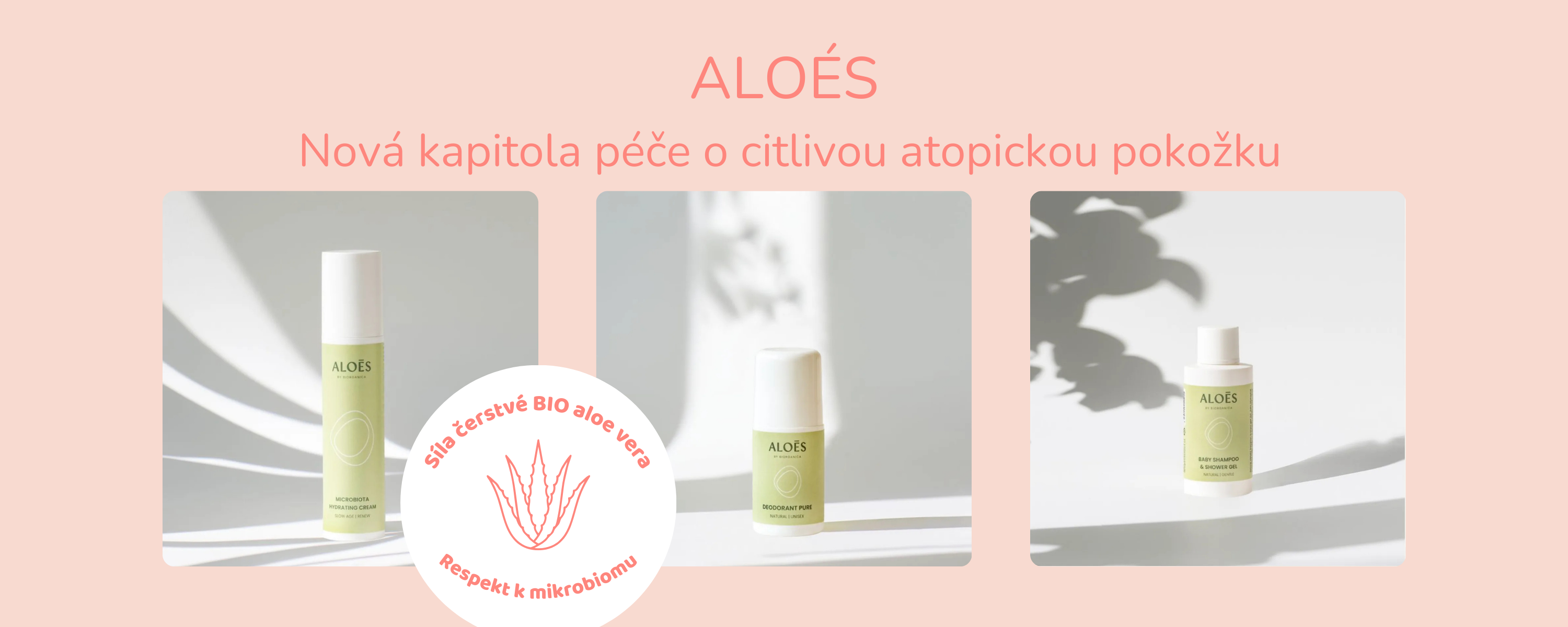 Aloés - respekt k atopické pokožce a mikrobiomu