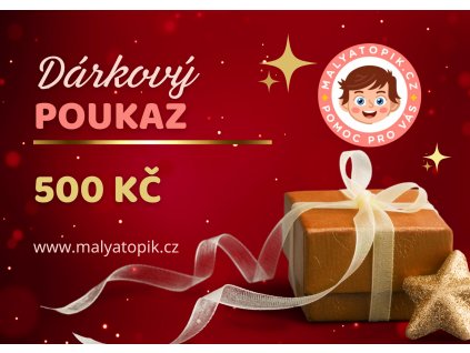 dárkový poukaz 500 malý atopik