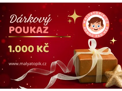 dárkový poukaz 1000 malý atopik