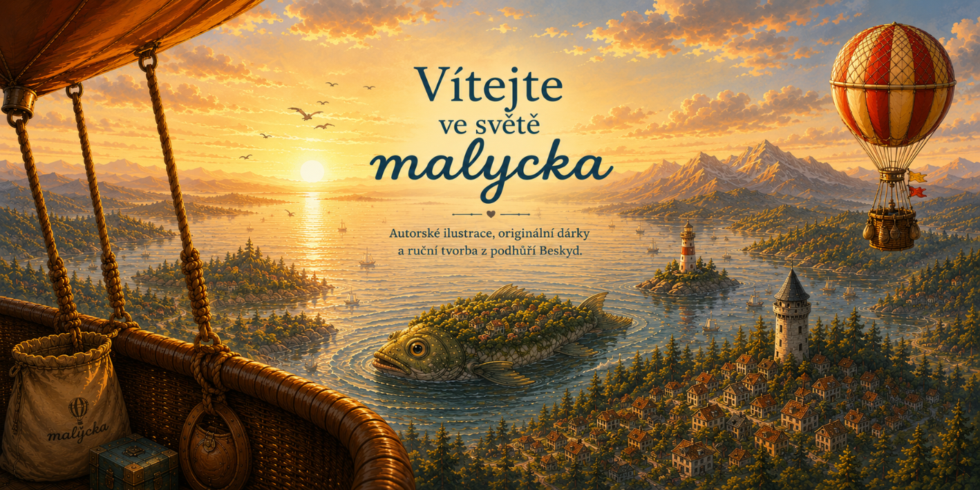 Vítejte ve světě malycka – autorské ilustrace, originální dárky a ruční tvorba z podhůří Beskyd