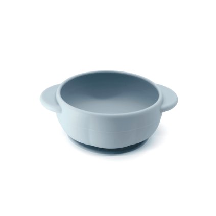 Detská silikónová miska COMPACT - Baby Blue