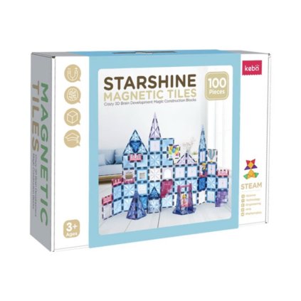 Magnetická stavebnica Kúzelný hrad - 100 ks