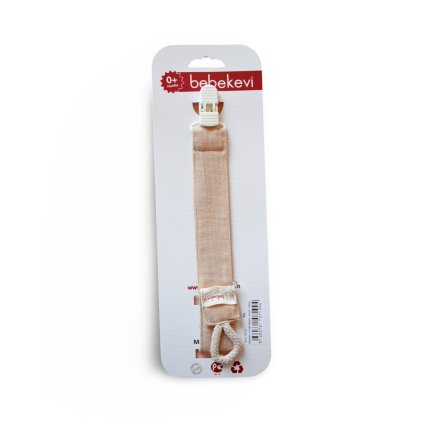 BEBEKEVI klip na cumlík - Beige