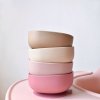 Detská silikónová miska CLASSIC - Pastel Beige