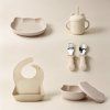 Silikónová jedálenská sada Mačička – Pastel Beige