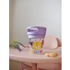 BEBEKEVI hrnček s úchytmi na desiatu - Mačičky, fialový