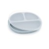 Detský silikónový tanier COMPACT - Baby Blue