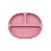 Detský silikónový tanier COMPACT - Old Rose