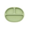 Detský silikónový tanier COMPACT - Pale Olive