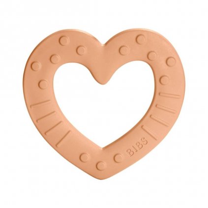 kousatko bibs baby bitie heart peach