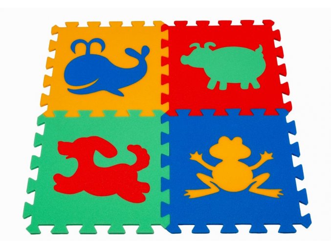 Pěnový koberec puzzle Zvířátka I tl.16mm