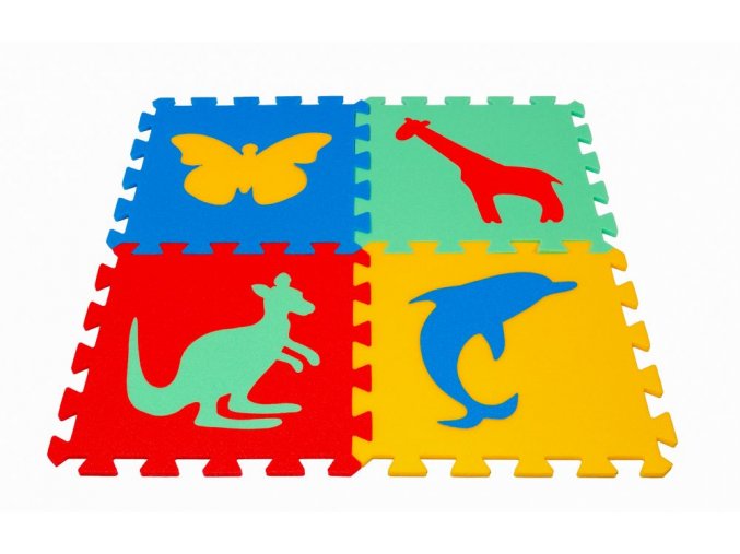 Pěnový koberec puzzle Zvířátka III