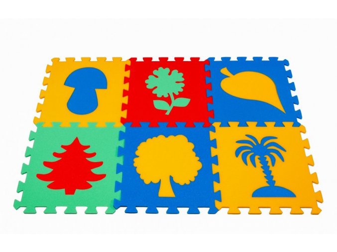 Pěnový koberec puzzle Rostliny