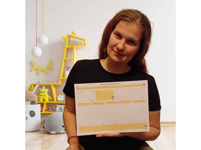 Tabuľka Mesačný Rozpočet na sledovanie financií