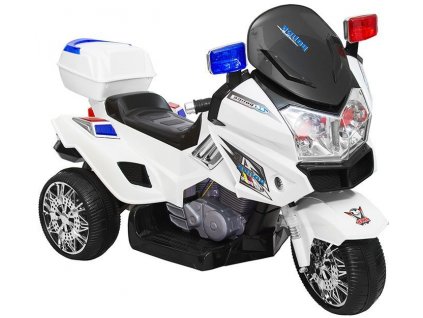 Elektrická policajná motorka POLICE GO CH815 Biela