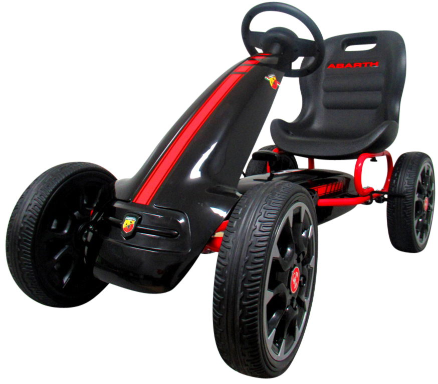 Šlapacia kára ABARTH s licenciou - čierna
