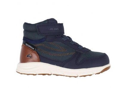 Viking HOVET MID WP navy cognac chlapecká membránová celoroční boty goretex