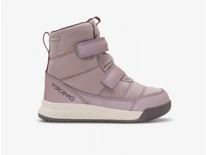 Viking AERY REFLEX WARM GTX DUSTY PINK dívčí zímní zateplené goretexové lehké zimní boty sněhule