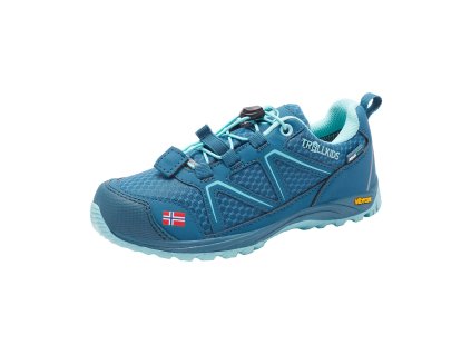 TrollKids Skarvan Hiker Low navy/med blue tenisky s membránou