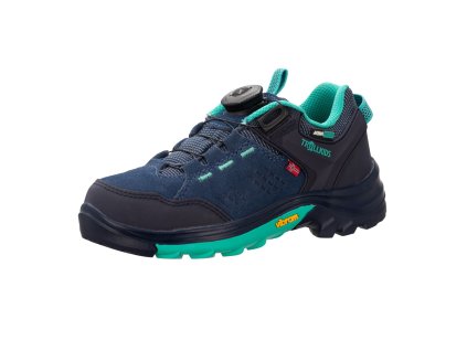 TrollKids Kids Gjende Hiker low navy/mint boty s membránou