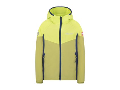 TrollKids Sira Jacket green lizard/kiwi - lehká bunda s kapucí