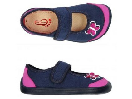 3F bar3foot 3BE2/7R modré s motýlem