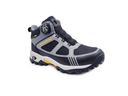 JUNIOR TREK MID WP dětské boty s membránou černá/šedá (61JCFW4)
