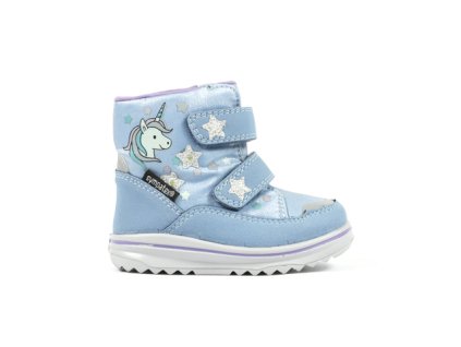 Richter 2700 zimní dívčí membránové boty Sympatex blikací ice/silver (Unicorn)