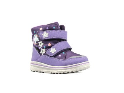 Richter 2700 zimní dívčí membránové boty Sympatex blikací ameti/sil/viol (Unic (Unicorn)