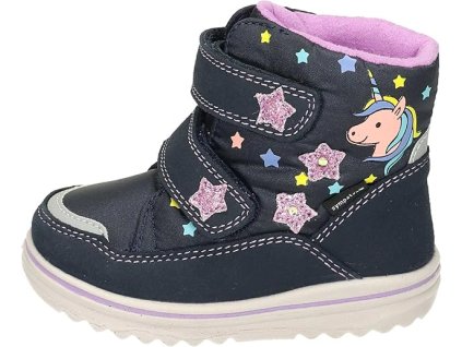 Richter 2700 zimní dívčí membránové boty Sympatex blikací Atlant/violett (Unicorn) (Unicorn)