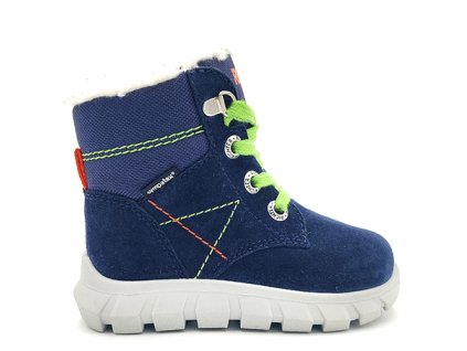 Richter 2157 Snow mini zimní chlapecké membránové boty na tkaničky atlantic/apple/orang