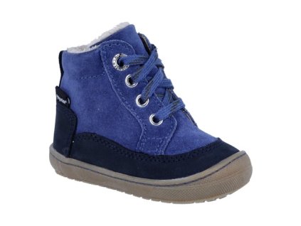 Richter 0419 dětské zimní kožené membránové boty SYMPATEX na tkaničky marine/nautical