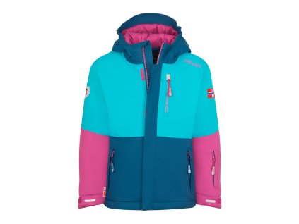 Trollkids Hallingdal dívčí zimní lyžařská bunda Bright Berry