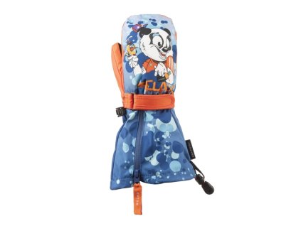Dětské lyžařské rukavice Relax DUMBO RR33B palčáky (panda - modré)