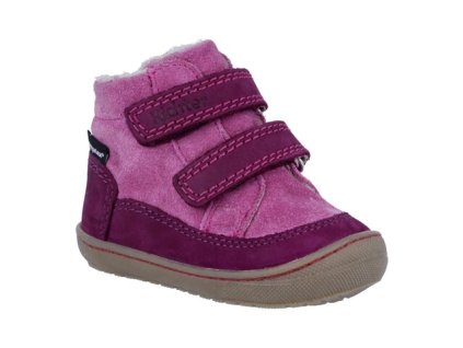 Richter 0418 dětské zimní kožené membránové boty SYMPATEX na suchý zip 7411 - lady/berry