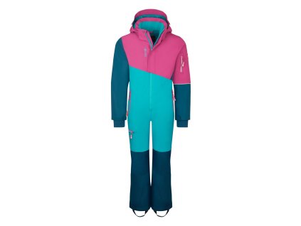 Trollkids Hallingdal dívčí zimní kombinéza dark turquoise/madeira blue
