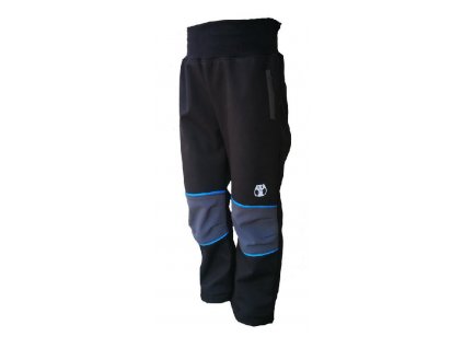 KUAKDLOO softshell kalhoty černé se zipem