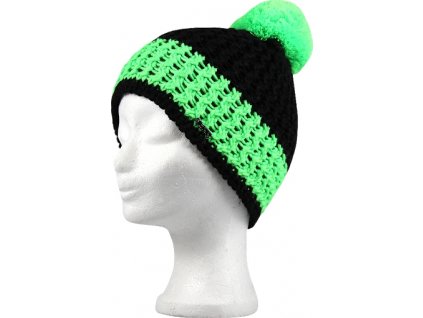 VOXX zimní pletená čepice s bambulí Custom zelená