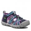 KEEN SEACAMP II CNX  Black Iris/African Violet dívčí sportovní sandálky malyturista.cz