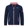 TrollKids Girls Oppdal Jacket XT modrá 166 - fleecová mikina celopropínací