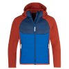 TrollKids Kids Sirdal Jacket hybridní mikina red clay/mystic blue
