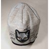RDX zimní pletená čepice Merino 3751 kočka