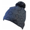 RDX zimní pletená čepice s bambulí 3600 tm.modrá