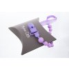 silikonový klip na dudlík lila