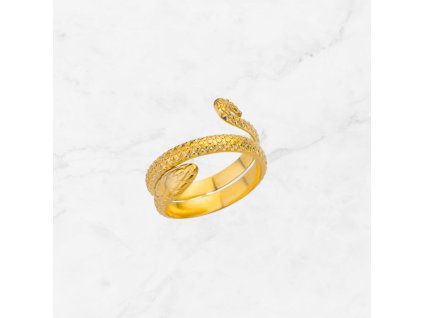 Prsten Cobra gold