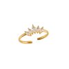 Prstýnek Roset pozlacený